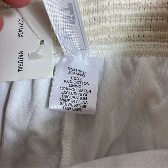 Knit Works denim and lace style skort, size YL, NWOT - Picture 7 of 8